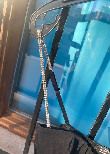 Kikiriki Taş Detaylı Siyah Kadın Bodysuit - Görsel 3