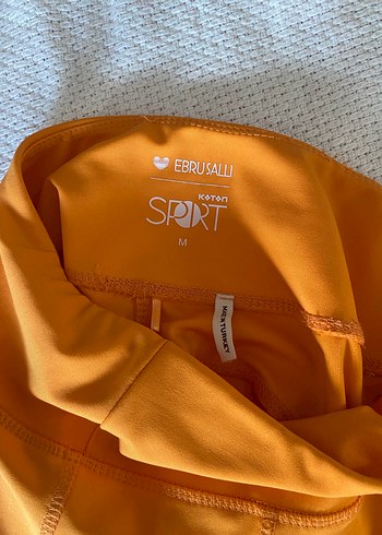 Koton Turuncu Biker Spor Tayt - Görsel 3