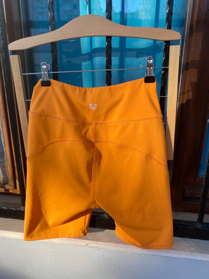 Koton Turuncu Biker Spor Tayt - Görsel 2
