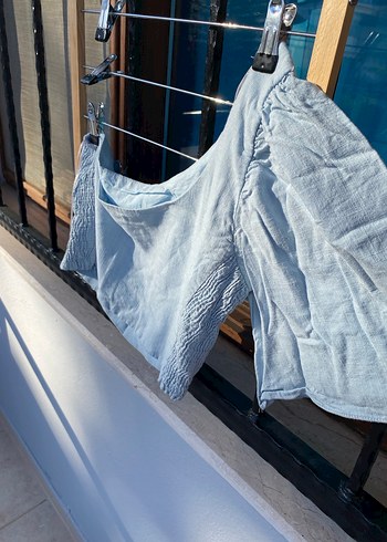 Zara Marka Tek Omuz Bluz - Görsel 4