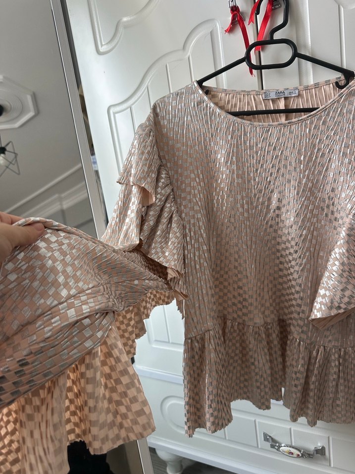 Işıltılı penye blüz - Görsel 2