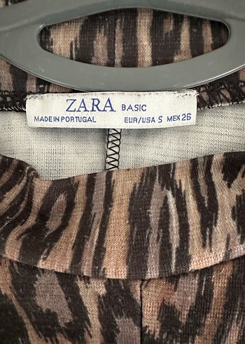 Kahverengi Leopar Desenli Kadın Bluz - Görsel 2