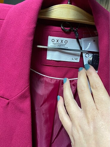 l Beden pembe Renk Oxxo Blazer Ceket