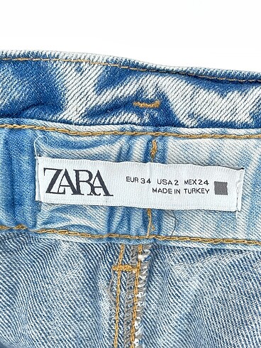 34 Beden mavi Renk Zara Jean / Kot %70 İndirimli.