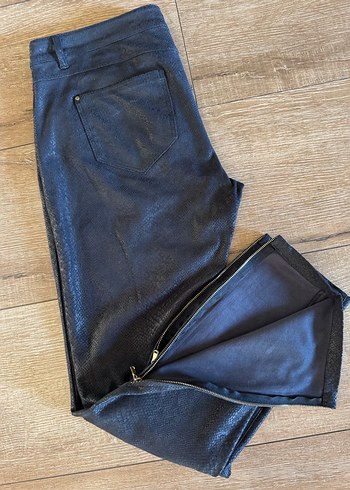 ZARA siyah süet görünümlü yılan pantolon - Görsel 8