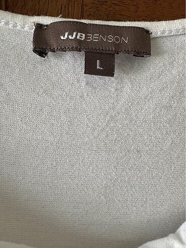 l Beden beyaz Renk JJB Benson örme bluz siyah baskı ve taşlar ile