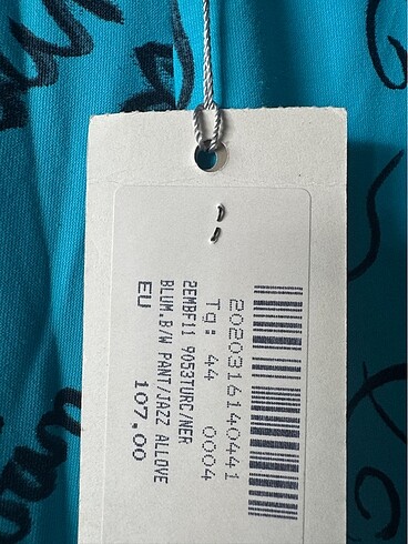 m Beden BLUEMARINE beach pantolon/tayt