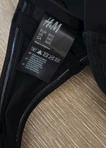 H&M siyah sütyen 80C bir askı ile - Görsel 5