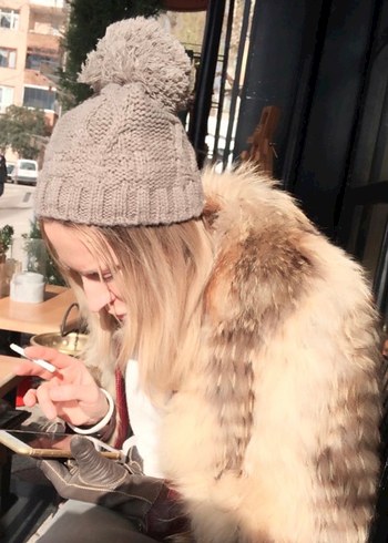 SEEBERGER/1890 kalın örgü bere yunlu - Görsel 10