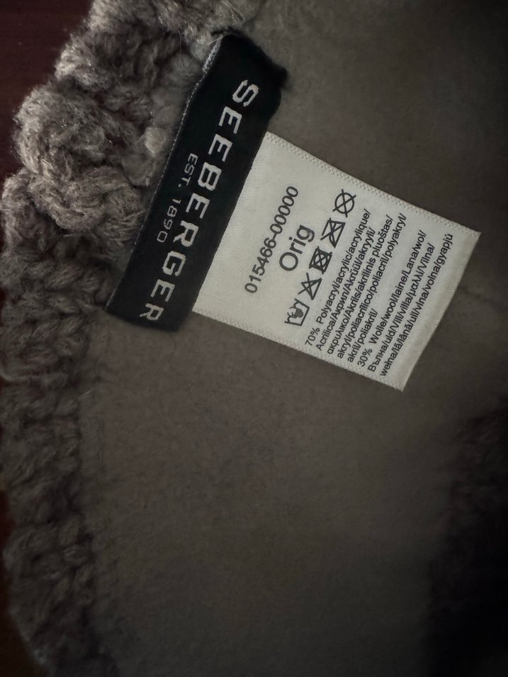 SEEBERGER/1890 kalın örgü bere yunlu - Görsel 5