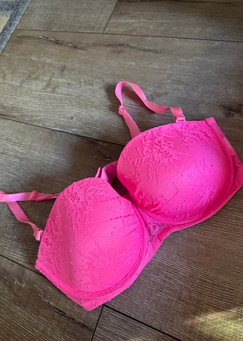 H&M Pembe Dantelli Destekli Sütyen 85D