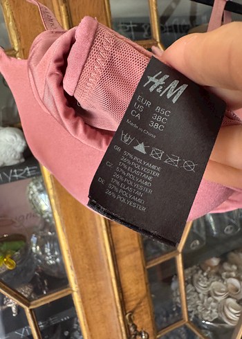 diğer Beden pembe Renk H&M koyu gül kurusu renk Minimalist Bohem Sütyen 85C