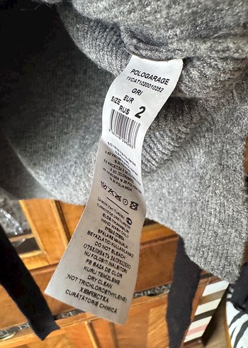 POLO GARAGE gri kazak viskozlu - Görsel 7