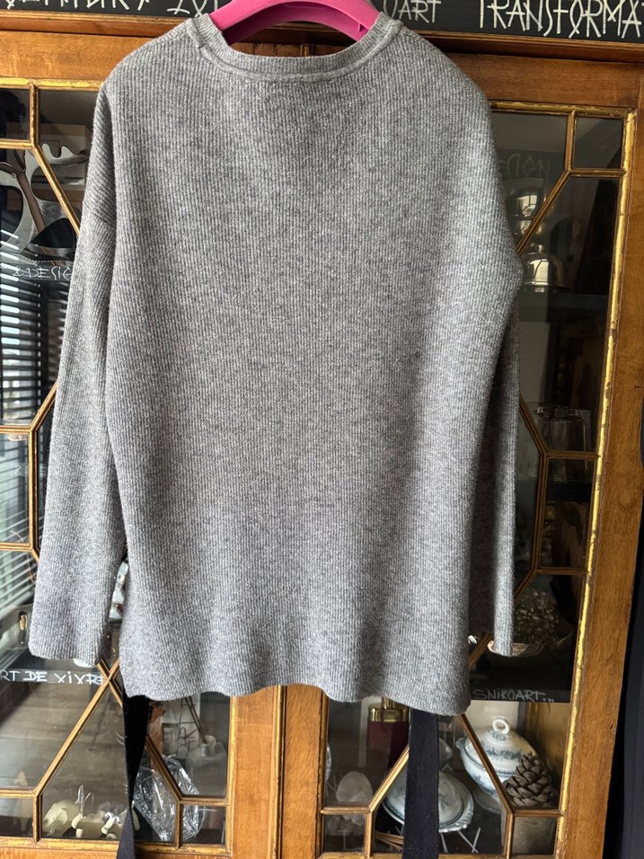 POLO GARAGE gri kazak viskozlu - Görsel 3