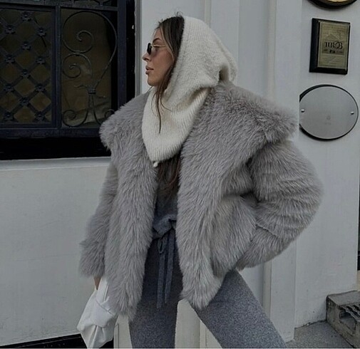 Zara model peluş mont