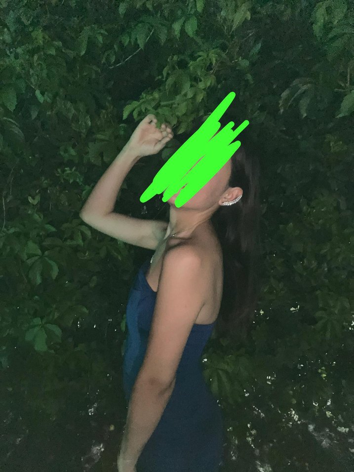 Sırtı Açık Drapeli Mini Mavi Elbise - Görsel 3