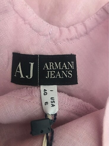 40 Beden pembe Renk ARMANY J. Orijinal etiketli keten elbise
