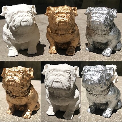 Bulldog Köpek Heykel Biblo