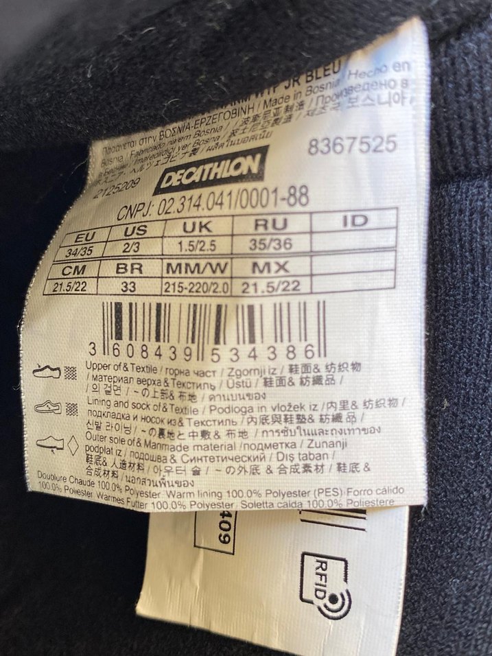 Erkek Çocuk decathlon yağmur kar botu yeni gibi - Görsel 3