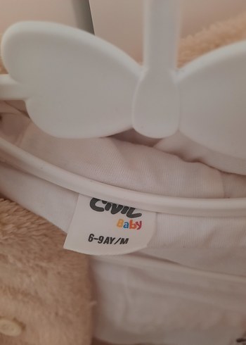 Kız  erkek için Çocuk Bej Düğmeli Peluş Ceket - Görsel 3