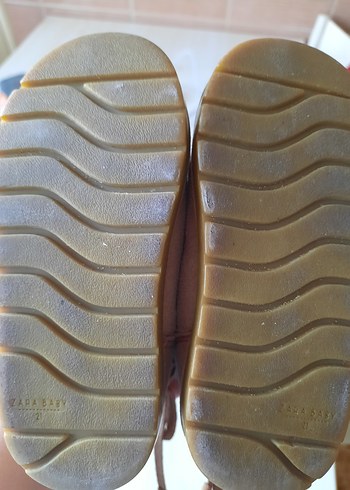 Kız Çocuk  Zara marka Bohem Nakışlı Kahverengi Bot - Görsel 3