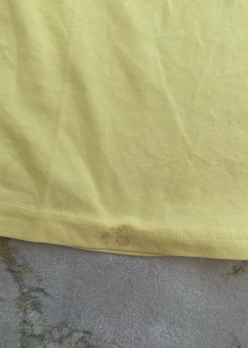 LC Waikiki Sarı Kısa Kollu Basic Kadın Crop