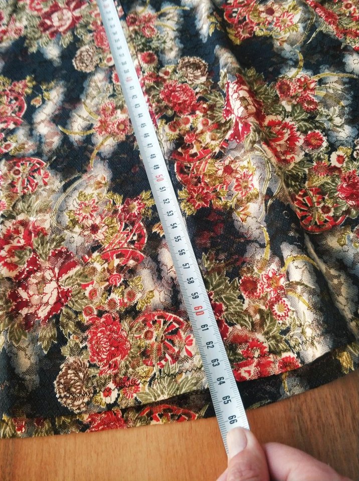 Desenli Siyah Bohem Uzun Kollu Bluz - Görsel 5