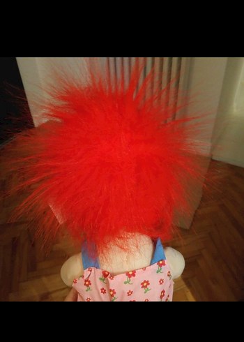 Kırmızı Saçlı Renkli Bez Bebek - Görsel 5