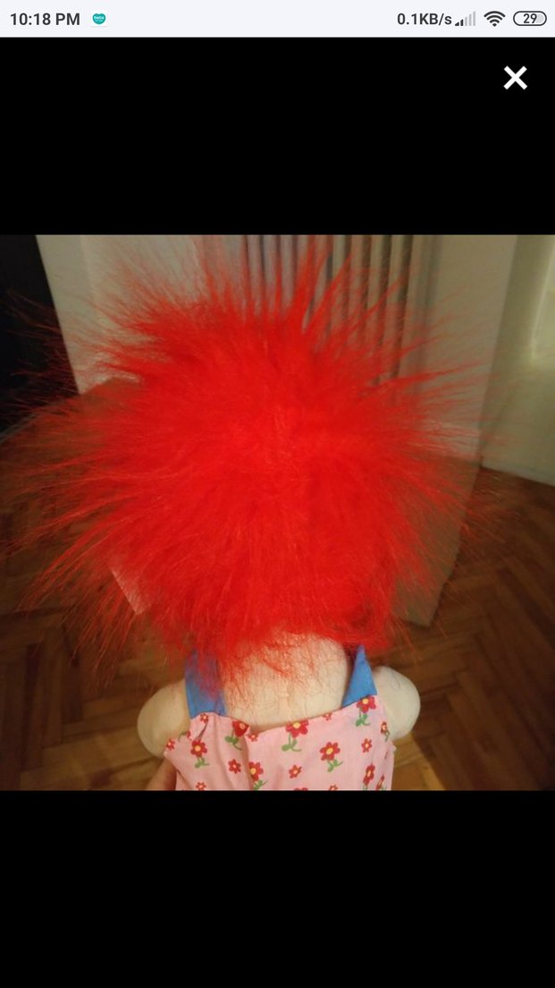 Kırmızı Saçlı Renkli Bez Bebek - Görsel 5