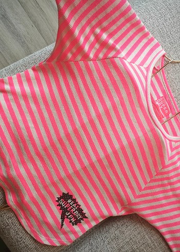 Superdry Pembe Çizgili Uzun Kollu Tişört - Görsel 4