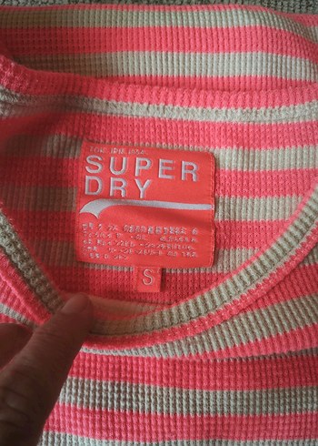 Superdry Pembe Çizgili Uzun Kollu Tişört - Görsel 9