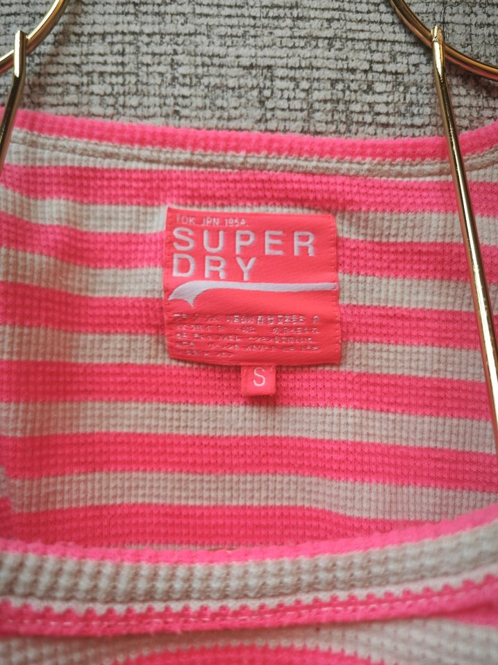 Superdry Pembe Çizgili Uzun Kollu Tişört - Görsel 5