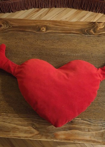 Kırmızı Kalp Şeklinde yastik - Görsel 4