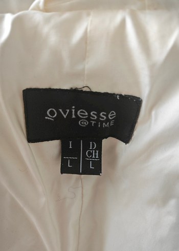 Beyaz Kadın kaz tüyü Kışlık Mont - Görsel 7