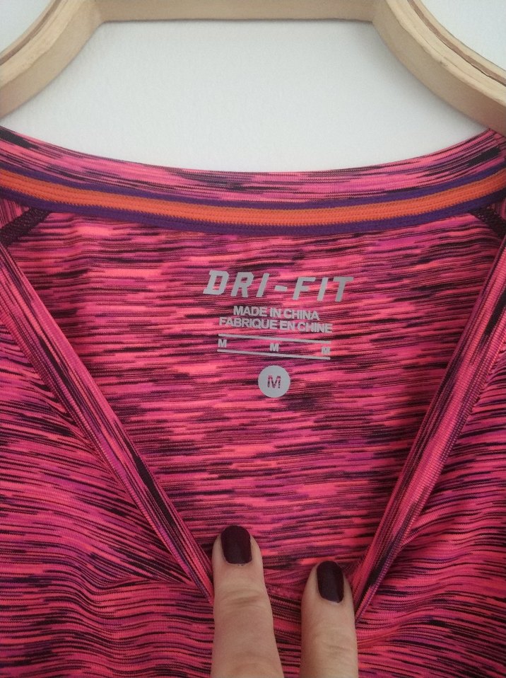 Kadın Nike deri fit Spor Tişört - Görsel 3