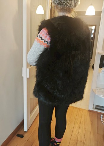 yeni uzun tüylü kaliteli yelek - Görsel 9