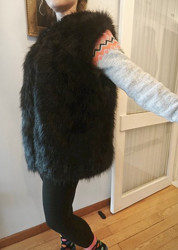 yeni uzun tüylü kaliteli yelek - Görsel 10