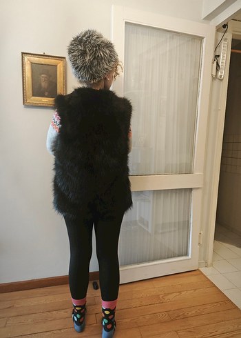 yeni uzun tüylü kaliteli yelek - Görsel 12