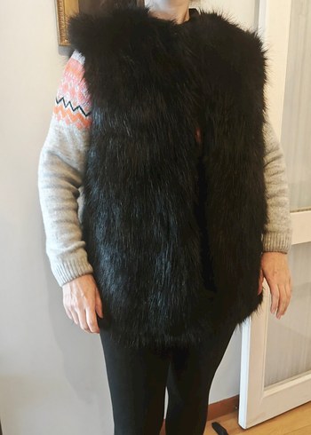 yeni uzun tüylü kaliteli yelek - Görsel 4