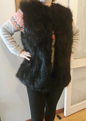 yeni uzun tüylü kaliteli yelek - Görsel 11