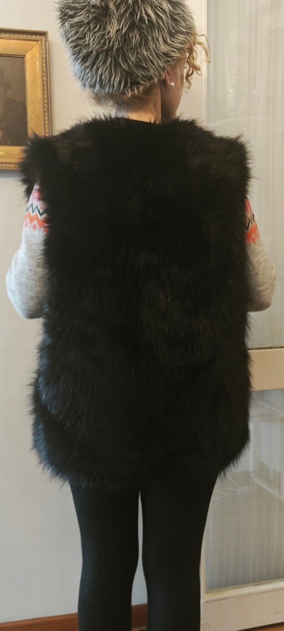 yeni uzun tüylü kaliteli yelek - Görsel 5