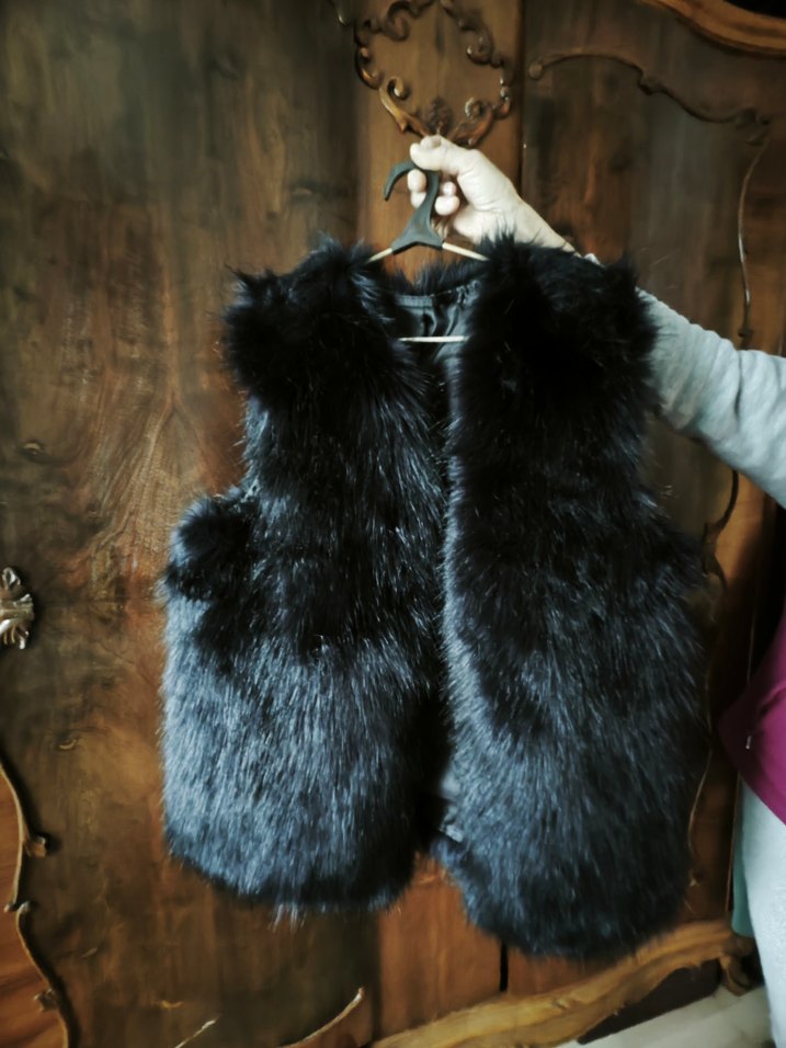 yeni uzun tüylü kaliteli yelek - Görsel 2