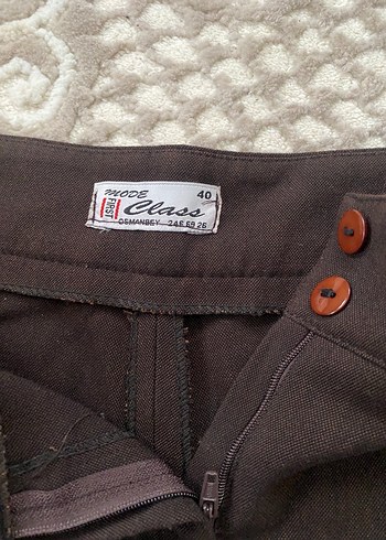 Düşük Bel kumaş pantolon - Görsel 2