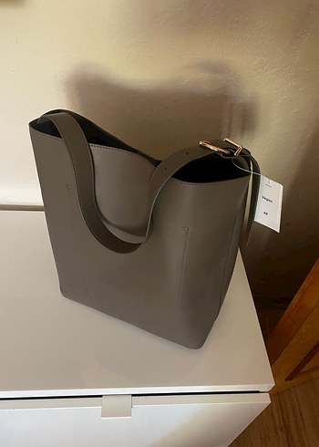 Minimalist Bej Deri Kadın Çanta