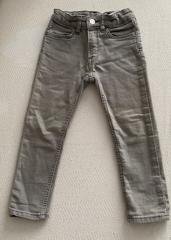 Gri Erkek Çocuk Denim Pantolon