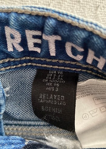 3 Yaş Beden mavi Renk Düğmeli Mavi Denim Erkek Bebek Takımı