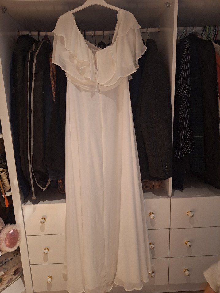 Beyaz  Uzun Elbise - Görsel 2