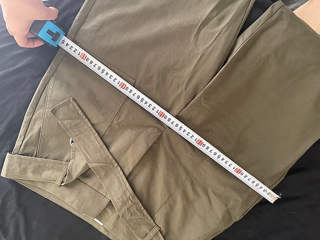 Mango kemerli yüksek bel pantolon - Görsel 6