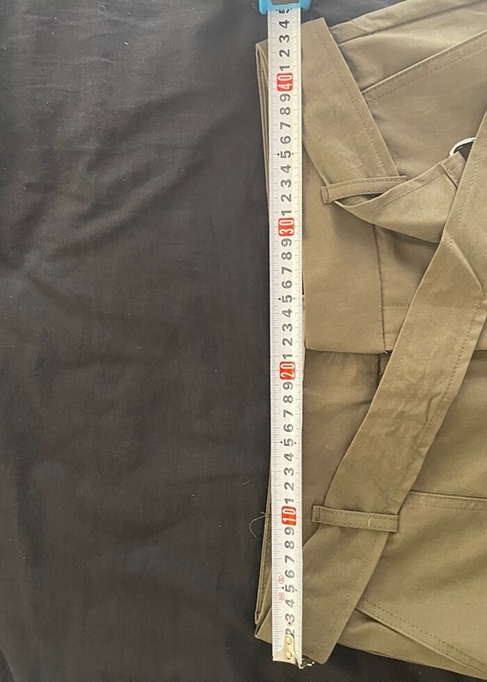 Mango kemerli yüksek bel pantolon - Görsel 5