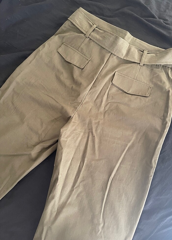 Mango kemerli yüksek bel pantolon - Görsel 4